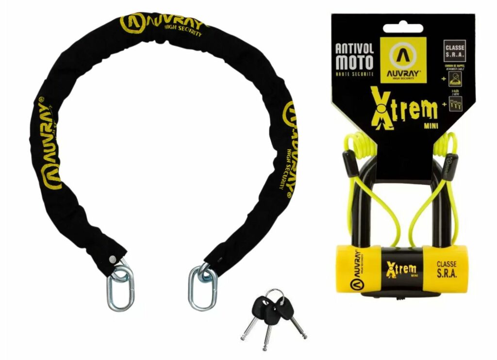 Antivol Auvray Xtrem Chaine + U Mini