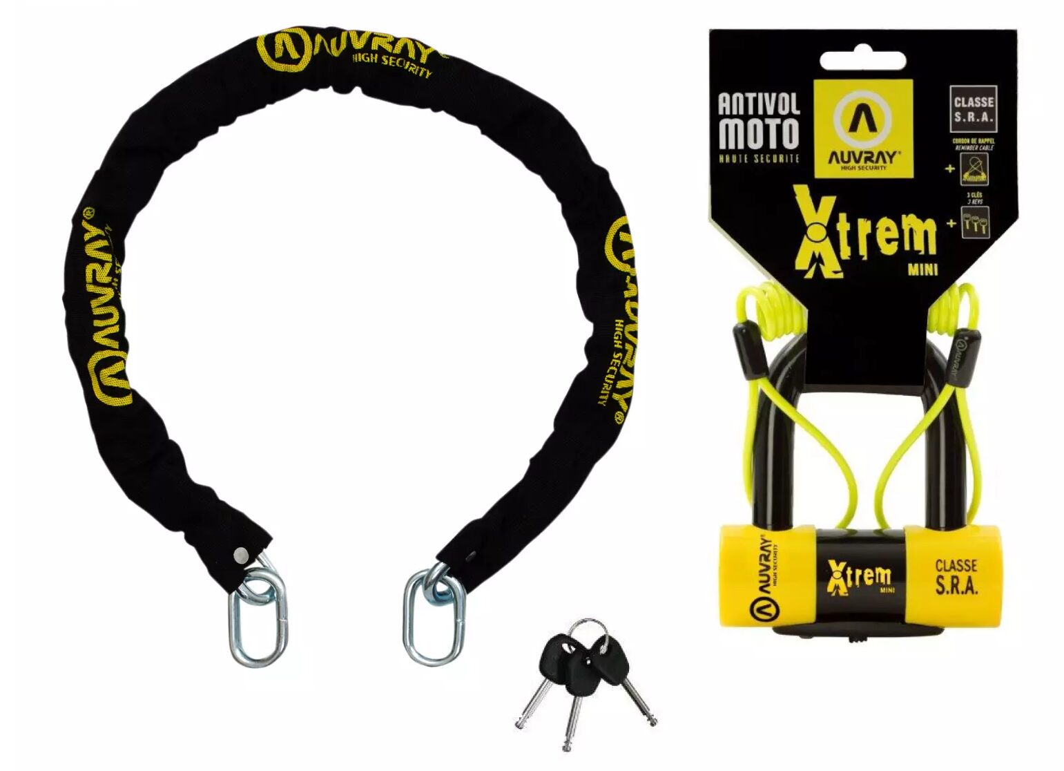 Antivol Auvray Xtrem Chaine + U Mini